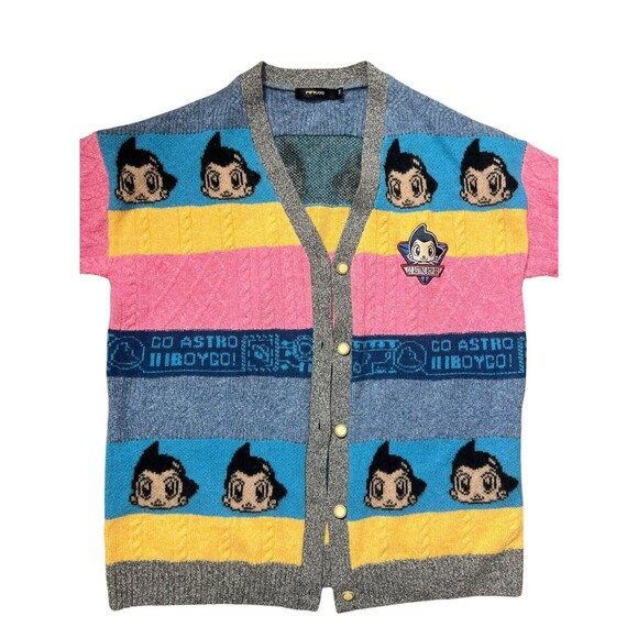 Go Astro Boy Go X Pipigou Astro Boy Cardigan Sweater Colorful Anime Rare - Picture 8 of 11